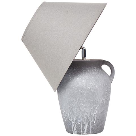 Lampada Da Tavolo Agefet Ceramica Grigio - Foto 5
