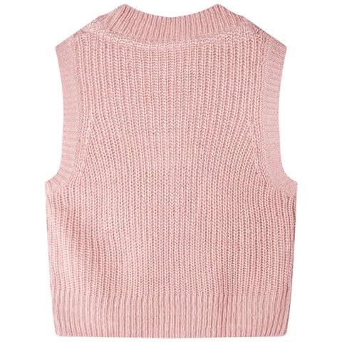 Gilet Da Bambina Lavorato A Maglia Rosa Chiaro 92 - Foto 2