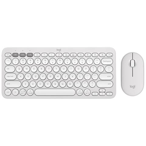 Tastiera e Mouse Wireless 920-012240 (Layout US International) Colore Bianco - Foto 1