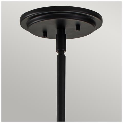 Sospensione Industrial Nordica Somerset Acciaio Nero Vetro 1 Luce E27 - Foto 4