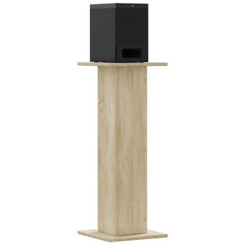 Supporti Altoparlanti 2 Pz Rovere 30x30x80 Cm In Multistrato - Foto 3