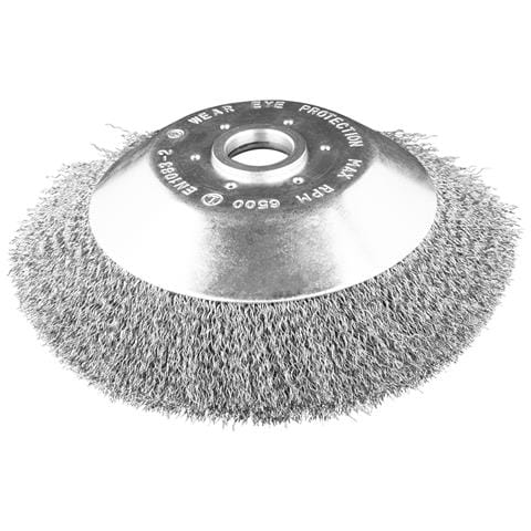 Spazzola Metallica Per Decespugliatore 200 X 25,4 Mm, Fili Morbidi E Ondulati - Foto 1