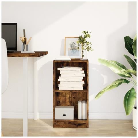 Libreria Rovere Fumo 40x24x76 Cm In Truciolato - Foto 3