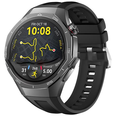 Cinturino In Silicone Da 22 Mm Per Huawei Watch Gt5 Pro 46 Mm Black + Silver - Foto 1
