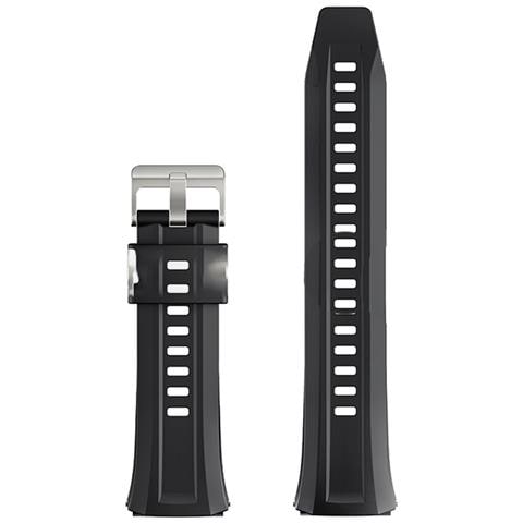 Cinturino In Silicone Da 22 Mm Per Huawei Watch Gt5 Pro 46 Mm Black + Silver - Foto 5
