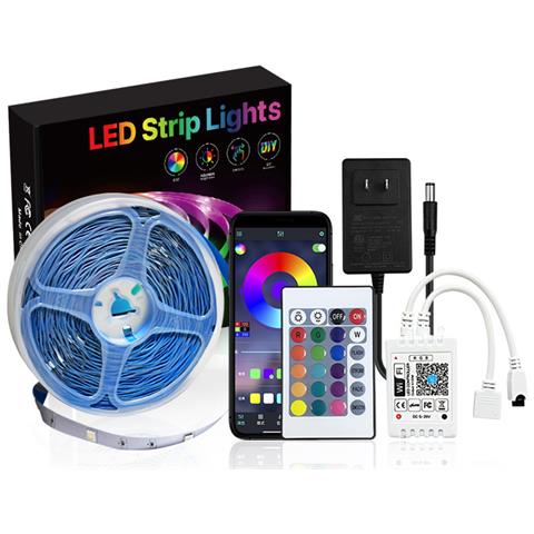 Kit Striscia Led Intelligente Wifi A 24 Tasti Con Controllo Vocale - Foto 1