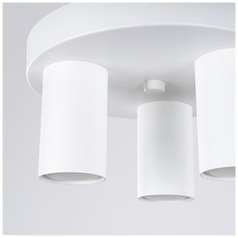 Lampada Da Soffitto Lagos 3p Bianco Sl. 1464 - Moderno Lampada Da Soffitto Bianco 12x25x25 Cm - Foto 8
