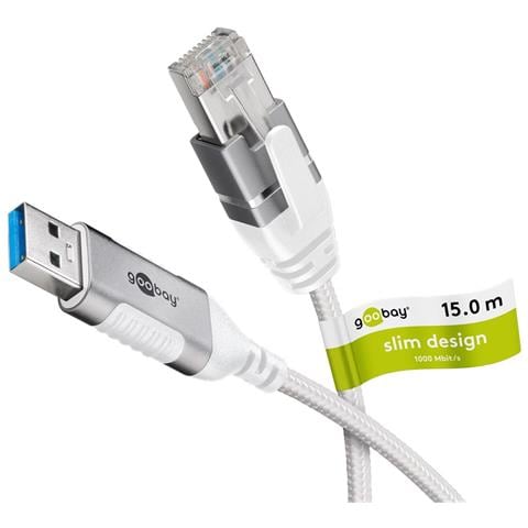 74384 adattatore per inversione del genere dei cavi USB 3.0 type A RJ45 Bianco - Foto 11