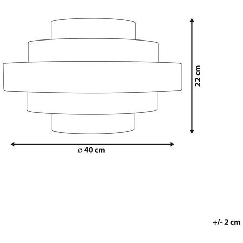 Plafoniera Erebato Lino Marrone - Foto 7