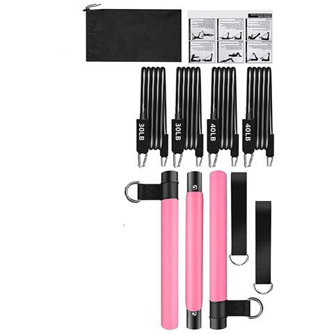 Kit Barra Pilates Con Bande Di Resistenza - Allenamento Completo A Casa - Foto 3