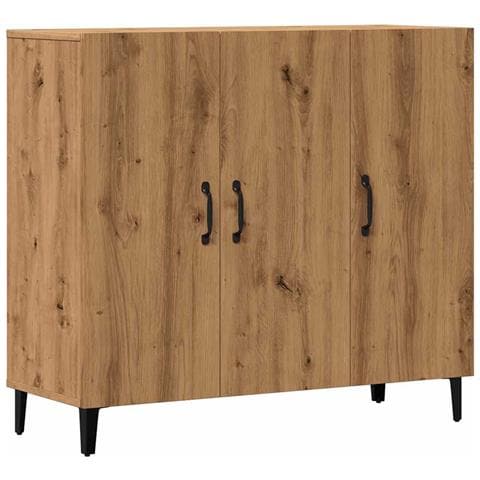 Credenza Rovere Artigianale 90x34x80 Cm In Legno Multistrato - Foto 2