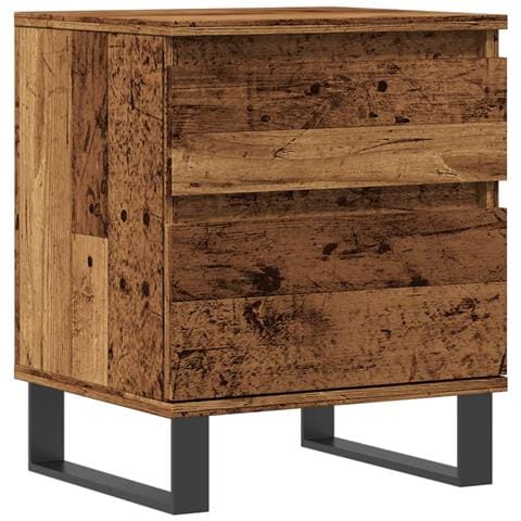 Comodino Legno Antico 40x35x50 Cm In Legno Multistrato - Foto 2