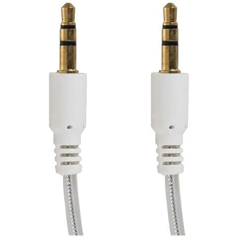 Cavo Prolunga Doppio Jack 3,5mm 70x1x1 Cm. Colore Bianco - Foto 2