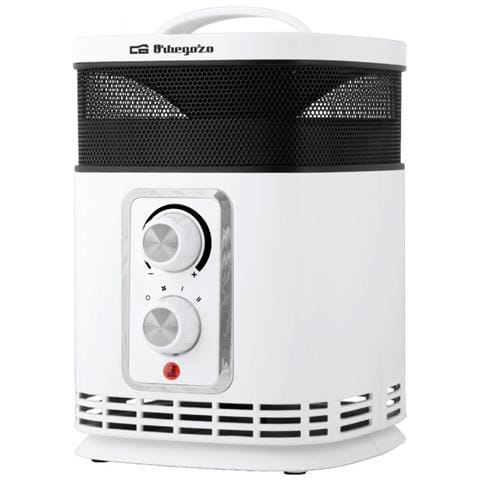 Riscaldatore Elettrico con Ventilatore CR6025 2 Velocità Potenza 1500 W Colore Nero Bianco - Foto 1