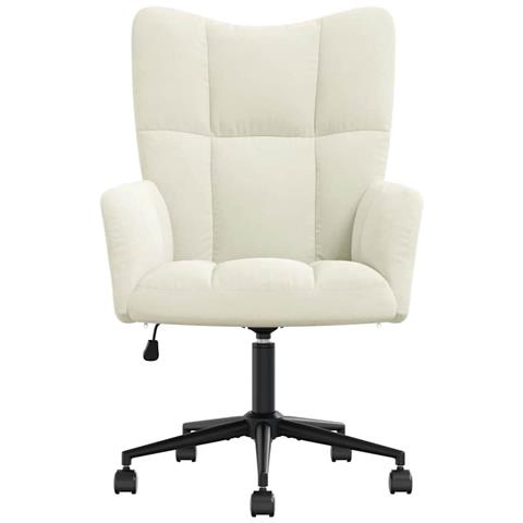 Lusso Casadino - Sedia Relax Bianco Crema Velluto - Foto 2