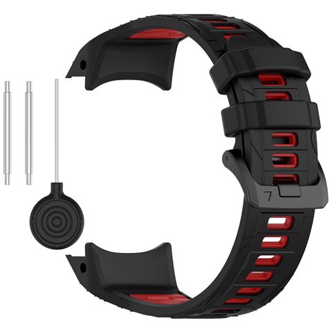 Cinturino In Silicone Bicolore Per Garmin Instinct 3 Red Modello 2 - Foto 1