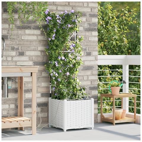 Vasi da Giardino con Sistema di Irrigazione per Acqua Bianco - Foto 2