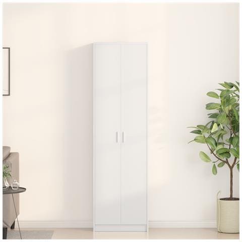 Armadio Bianco 55x25x189 cm in legno ingegnerizzato - Foto 2
