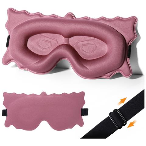 Mascherina Per Dormire 3d Sagomata - Comfort Ottimale E Totale Oscuramento Pink - Foto 2