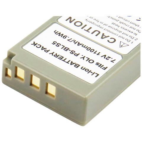 Batteria Per Olympus Bls-5 Fotocamera Li-ion 7.2v 1100mah 7.9wh - Foto 3