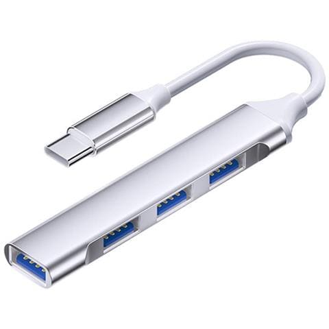 Adattatore Usb-c A 4 Porte Usb 2.0: Espandi La Tua Connettività Silver - Foto 1