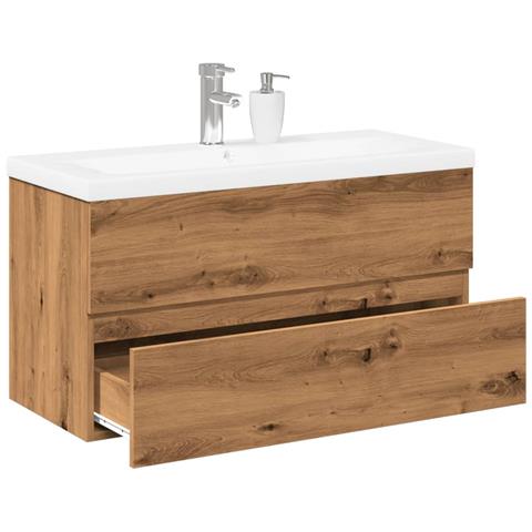 Mobile con Lavabo Integrato Rovere Artigianale - Foto 2