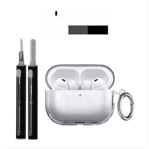 Custodia Protettiva In Tpu Compatibile Con Apple Airpods Pro 3 - Antigraffio, Antipolvere E Lavabile Black - Foto 1