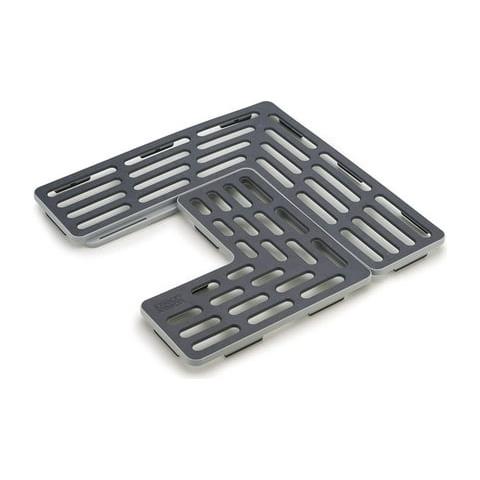Protezione Per Lavello Regolabile Sinksaver Protezione Per Stoviglie Delicate Superficie In Gomma Antiscivolo Colore Grigio Facile Da Pulire Lavabile A Mano - Foto 1