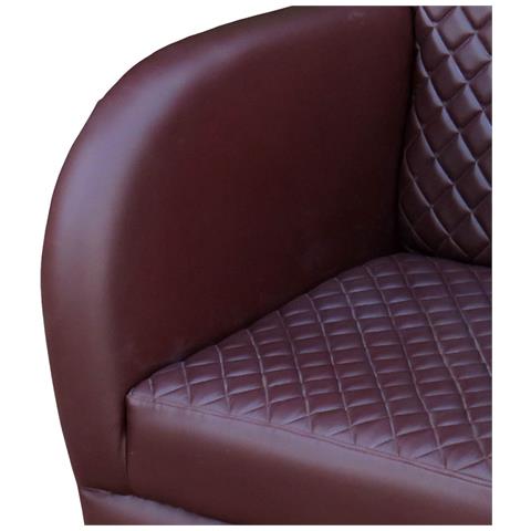 Poltrona In Similpelle Marrone 83x90x87h - Foto 2