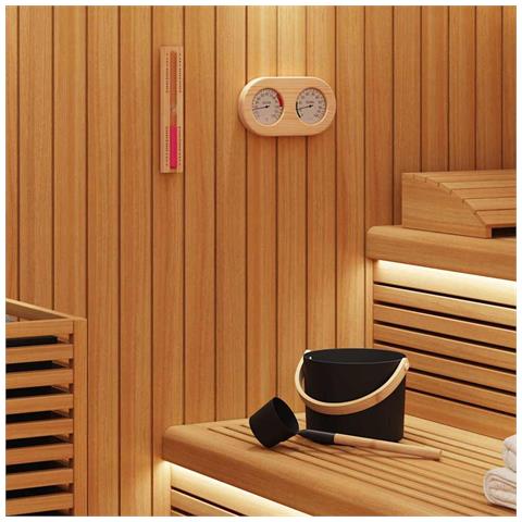 Set di Accessori per Sauna 4 pcs Nero - Foto 2