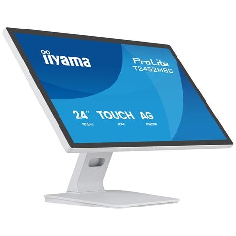 Monitor 23,8" LED Touch T2452MSC-W1AG Full HD Tempo di risposta 5 ms Bianco - Foto 1