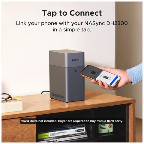 DH2300 NAS Mini Tower 4 GB Grigio - Foto 2