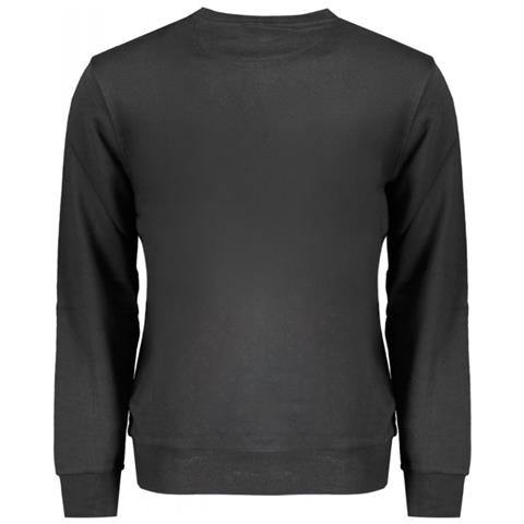 FELPA NERA CON CERNIERA PER UOMO - Colore: Nero, Taglia: 2XL - Foto 2