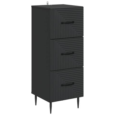 Mobile con Cassetti Nero 33 x 34,5 x 89,5 cm - Foto 1
