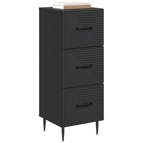 Mobile con Cassetti Nero 33 x 34,5 x 89,5 cm - Foto 2