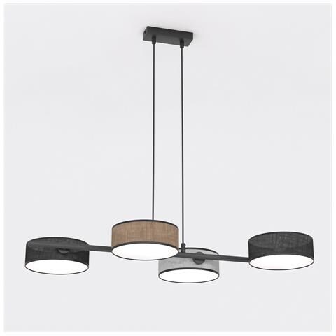Lampada A Sospensione Drumz Con Paralumi Cilindrici - Foto 1