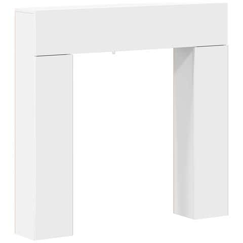 Cornice per camino Bianco 102 x 18 x 100,5 cm - Foto 1
