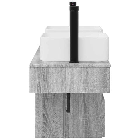 Set di Armadi da Bagno 3 pz Sonoma grigio 53 x 35 x 39 cm - Foto 2