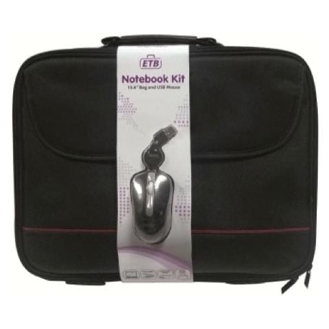 Borsa Notebook piu Mouse fino a 15,6" in Poliestere Nero EW2505. - Foto 2