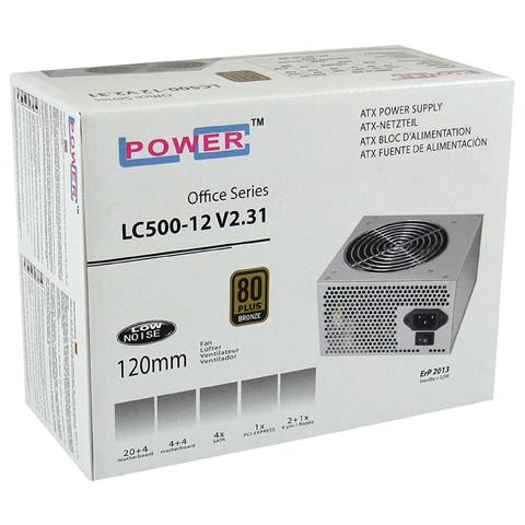 Alimentatore PC LC500-12 V2.31 500 W Colore Grigio - Foto 2