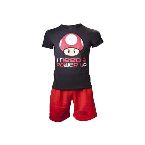Nintendo - Shortama Black / Red (Pigiama Tg. L) - Foto 1