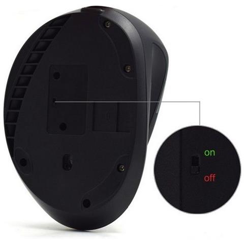 Wireless Ergonomic Mouse 1600DPI Mano destra Nero mouse - Foto 4