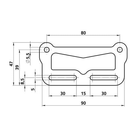 Staffa Catarifrangente Targa 50 Cc - Foto 2