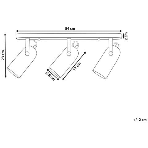 Applique A 3 Luci In Metallo Nero Tyria - Foto 14