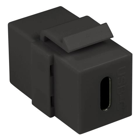 Connettore Keystone Usb-c F / f 17,2 Mm Nero - Foto 1