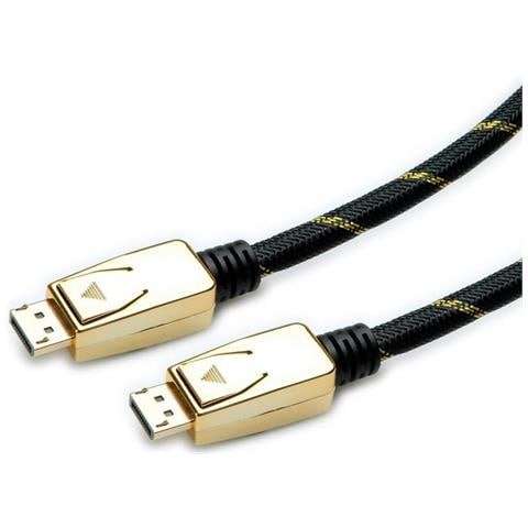 11.04.5920 Cavo Displayport 1 M Nero - Oro (11.04.5920) - Foto 4