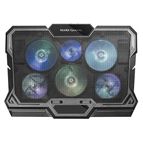 Mars Gaming Mnbc4, Pc Base, Hasta 17.3"", 6 Ventilatori, Rgb Flow, 2 X Usb 2.0 - Foto 2