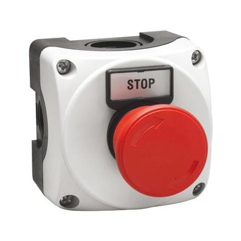 Pulsantiera Grigia+pul. fungo Rotaz. - Lovato Lpzp1b802 - Foto 1