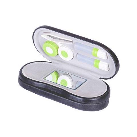 Lenti A Contatto 2-in-1 Per Occhiali Lenti Del Contatto Doppio Uso Portatile Per La Casa Kit Da Viaggio (nero)  - Foto 2