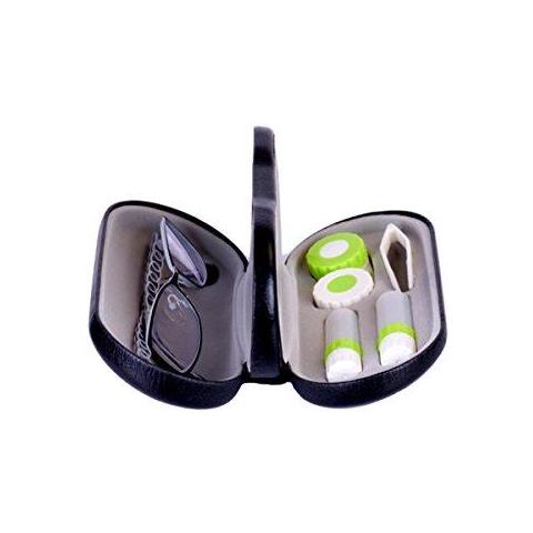 Lenti A Contatto 2-in-1 Per Occhiali Lenti Del Contatto Doppio Uso Portatile Per La Casa Kit Da Viaggio (nero)  - Foto 4